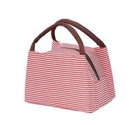 KUNYOS Borsa termica for il pranzo, facile da trasportare, unisex, adatta a tutte le stagioni, adatta for lavoro, viaggi, scuola, picnic e for godersi un buon momento(Red,M)