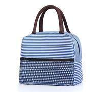 KUNYOS Borsa termica for il pranzo, facile da trasportare, unisex, adatta a tutte le stagioni, adatta for lavoro, viaggi, scuola, picnic e for godersi un buon momento(Blue,L)