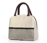KUNYOS Borsa termica for il pranzo, facile da trasportare, unisex, adatta a tutte le stagioni, adatta for lavoro, viaggi, scuola, picnic e for godersi un buon momento(Khaki,L)