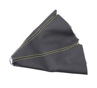 KUNYOS Cambio Per Auto Per Ford Galaxy Per Mondeo 3 4 S Max C Max Pomello Del Corto Universale AT MT Cuffia Pomello Cambio Pomelli Leva(Yellow stitches)