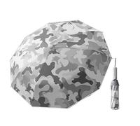 KUNYOS Camouflage Digital Automatic Folding Compact Umbrella, Windproof Strong 10 Bone 280T Impact Cloth sunlight And Rain Umbrellas For Men And Women(Polar Adventure)