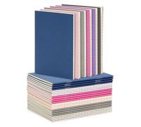 KUNYOS Confezione da 24 mini quaderni, quaderni tascabili con pagine a righe for il journaling, la scrittura, materiale scolastico in 6 colori