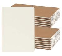 KUNYOS Confezione da 24 quaderni Kraft A5 in blocco da 8,15x5,5 pollici, diario vuoto for bambini a scuola, lavoro, 60 pagine