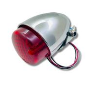 KUNYOS Fanale moto Per Triumph Luce Posteriore Universale Per Moto ABS Stop E Freno Per luce posteriore(Chrome)
