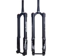 KUNYOS Invertito Pneumatico Sospensione Mountain Bike Forcella 26 27,5 29 Pollici Smorzamento Anteriore Bicicletta Forcella 1-1/8 "Conico 110 * 15 Croce Axle Viaggio 140Mm,Manual Lock