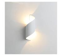 KUNYOS Lampada da parete moderna a LED impermeabile IP65 Up Down 10W Illuminazione for esterni Home Hotel Negozio Corridoio Portico Sconce Lampade AC 220V 110V(Cool White 6000k,White)