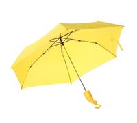KUNYOS Ombrello compatto Banana, ombrello pieghevole for i giorni di pioggia, protezione dal calore, protezione UV e antivento for uomini e donne(Yellow)