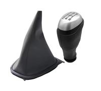 KUNYOS Pomello Con Copertura Leva Del Cambio Manuale Per Clio 4 Mk4 IV 2012-2020 5 Marce/6 Marce Pelle Sintetica/ABS Cromo/Nero/Opaco Elegante Pomello Del Cambio(B0568-K0740)