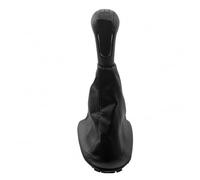 KUNYOS Pomello Con Copertura Pomello Del Cambio Manuale Aggiornamento Per Spark 2011 2013 2014 2015 2016 Pelle A 5 Velocità Cromato/Argento/Nero Elegante Leva Del Cambio 1 Pezzo(Black)