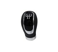 KUNYOS Pomello Leva Cambio Pomello Del Cambio Universale A 5/6 Velocità Leva Del Cambio In Pelle Accessori Per Auto Modelli Manuali(BLACK STITCH)