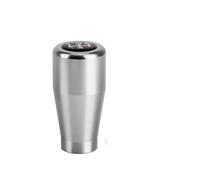 KUNYOS Pomello Leva Cambio Pomello Del Cambio Universale A 5 Velocità In Alluminio Per M8 M10 M12 Leva Del Cambio Per Cambio Manuale Pomello Del Cambio(Silver)
