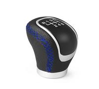 KUNYOS Pomello Leva Cambio Pomello Del Cambio Universale R In Pelle PU A 5/6 Velocità Testa Cambio Manuale(Blue)