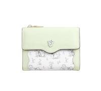 KUNYOS Portafoglio piccolo da donna, portafoglio in pelle PU for ragazze, design semplice, facile trasportare, accessori versatili, il miglior regalo le donne durante feste(Green)