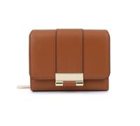 KUNYOS Portafoglio piccolo da donna, portafoglio multi-slot in pelle PU, elegante e pratico, può contenere monete/contanti, essere un accessorio di moda - regalo for le donne(Brown)