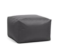 KUNYOS Pouf quadrato impermeabile, copertura ottomana senza riempitivo, panca for sgabello futon, for esterni, giardino, spiaggia, salone(Grey,45x45x30cm-cover)