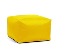 KUNYOS Pouf quadrato impermeabile, copertura ottomana senza riempitivo, panca for sgabello futon, for esterni, giardino, spiaggia, salone(Yellow,65x65x40cm-cover)