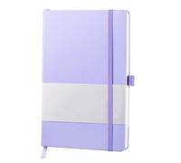 KUNYOS Quaderno for schizzi A5 Quaderno con cinturino Piccolo taccuino Quaderni e riviste A6 Cancelleria Diario Blocchi for appunti Materiale scolastico for ufficio(Purple,A6)