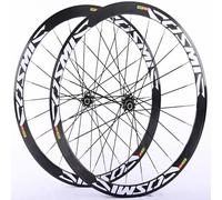 KUNYOS Road Bike Wheelset 700C * 23C-25C-28C 40/50MM in Lega di Alluminio C/V/Disco Freno Cerchio a sgancio rapido 20H Hub per 7 8 9 10 11 velocità Wheelset,Bianca,40mm Disc Brake