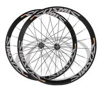 KUNYOS Road Bike Wheelset 700C * 23C-25C-28C 40/50MM in Lega di Alluminio C/V/Disco Freno Cerchio a sgancio rapido 20H Hub per 7 8 9 10 11 velocità Wheelset,Grigio,40mm C/V