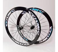KUNYOS Road Bike Wheelset 700C * 23C-25C-28C 40/50MM in Lega di Alluminio C/V/Disco Freno Cerchio a sgancio rapido 20H Hub per 7 8 9 10 11 velocità Wheelset,Blu,50mm Disc Brake.