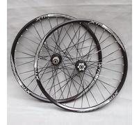 KUNYOS Set di Ruote 26 27.5 29 Pollici MTB Ruote per Biciclette Freno A Disco Cuscinetti Mozzi Mountain Bike Cerchi in Alluminio 32H 8-11 velocità Cassetta QR,Nero,26inch