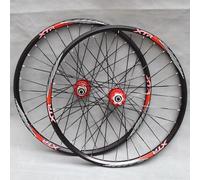 KUNYOS Set di Ruote 26 27.5 29 Pollici MTB Ruote per Biciclette Freno A Disco Cuscinetti Mozzi Mountain Bike Cerchi in Alluminio 32H 8-11 velocità Cassetta QR,Rosso,27.5inch