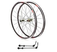 KUNYOS Set di Ruote da Corsa 700C 30Mm, Cerchio per Freni V/C, Sgancio Rapido, Biciclette Cruiser, per Cassetta A 7/8/9/10/11 velocità, Mozzo in Fibra di Carbonio 1650G,Verde