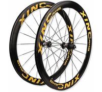KUNYOS Set di Ruote da Strada 700C, Corona A Cricchetto 36/54T, Cerchi in Alluminio A Doppio Strato da 50 Mm con Freni A V-Brake, Ruote con Sgancio Rapido da 100/130 Mm, Cassetta A 7-12 velocità