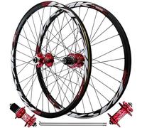 KUNYOS Set di Ruote MTB 26/27,5/29 Pollici, Cerchio per Bicicletta in Lega di Alluminio HG Cuscinetto sigillato 142 mm Perno Passante 32H per Cassetta 7-12 velocità,QR Pair,26inch