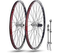 KUNYOS Set di Ruote per Bici da 24 '' 26 '' 27,5 '' 29 '' per Mountain Bike Ruote Posteriori Anteriori A Doppio Strato Freni A Disco Mozzi 32H per 7-11 velocità,Argento,29inch