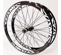 KUNYOS Set di Ruote per Bici da Strada 700C * 23C-25C-28C 40 / 50MM Lega di Alluminio C/V Rilascio del Cerchio del Freno per 7 8 9 10 11 velocità Mozzi veloci 20H 120 clic,Bianca,50mm