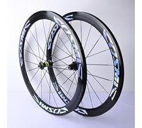 KUNYOS Set di Ruote per Bici da Strada 700C*23C-25C-28C Cerchio in Lega di Alluminio 40/50MM Mozzo A Sgancio Rapido 20H per Ruote 7 8 9 10 11 velocità,V Brake,50MM