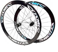 KUNYOS Set di Ruote per Bici da Strada 700C*23C-25C-28C Cerchio in Lega di Alluminio 40/50MM Mozzo A Sgancio Rapido 20H per Ruote 7 8 9 10 11 velocità,Disc Brake,40MM