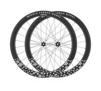 KUNYOS Set di Ruote per Bici da Strada 700C Cerchi A Doppia Parete in Fibra di Carbonio da 50 Mm Mozzi con Cuscinetti per Perno Passante 7 8 9 10 11 12 velocità Cassetta Blocco Centrale Freno A Disco