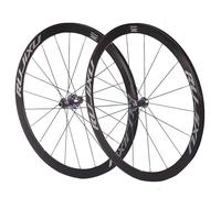 KUNYOS Set di Ruote per Bici da Strada 700C in Lega di Alluminio Sgancio Rapido Altezza Cerchio 40/50Mm Freni V/C Mozzi A Cuscinetti Sigillati Supporto Cassetta 8-11 velocità,Coloured,40MM