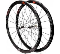 KUNYOS Set di Ruote per Bici da Strada in Carbonio con Copertura Profonda da 40 mm V/C Cuscinetto sigillato per Cerchio Freno,Argento