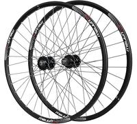 KUNYOS Set di Ruote per Bici MTB in Lega di Alluminio 26 27,5 29 Pollici, Freno A Disco, Cerchio Ibrido/Mountain Doppia Parete 2450G per Volano con 7/8/9/10/11 velocità,27.5inch