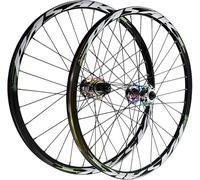 KUNYOS Set di Ruote per Bicicletta da Montagna da 26, 27,5 E 29 Pollici, Mozzo HG, Lega di Alluminio, Freno A Disco A Sgancio Rapido, Compatibilità con Ruote MTB 7-12,Verde,26inch