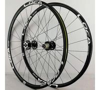 KUNYOS Set di Ruote per Bicicletta MTB Set di Ruote per Bicicletta da 26/27,5/29 Pollici Freno A Disco Cerchio A Doppia Parete Ultraleggero A Sgancio Rapido 7-12 velocità,Nero,27.5inch