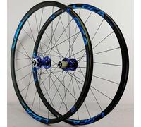 KUNYOS Set di Ruote per Bicicletta MTB Set di Ruote per Bicicletta da 26/27,5/29 Pollici Freno A Disco Cerchio A Doppia Parete Ultraleggero A Sgancio Rapido 7-12 velocità,Blu,26inch