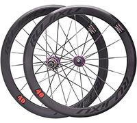 KUNYOS Set di Ruote per Bicicletta Pieghevole Piccola 406/451 Ruota Anteriore e Posteriore 20 Pollici 22 Set Telaio Alto V Brake Mozzo 40 Altezza Cerchio da Ciclismo,Viola,451 100/130