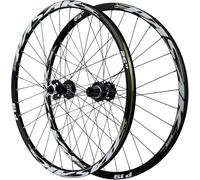 KUNYOS Set di Ruote per Mountain Bike Cerchi A Doppia Parete da 26/27,5/29 Pollici Ruote A Sgancio Rapido Freno A Disco 32H Mozzo Anteriore E Posteriore per Cassetta A 7-12 velocità,Grigio,27.5inch