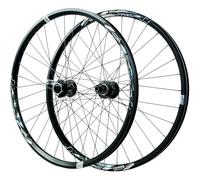 KUNYOS Set di Ruote per Mountain Bike da 26/27,5/29 Pollici DH Perno Passante 20X110 15 12 Freno A Disco A Sgancio Rapido Ruota Ad Anello Largo in Discesa HG MS XD,Nero,26inch HG