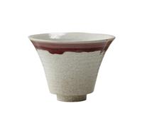 KUNYOS Set Di Tazze E Piattini Da Caffè In Ceramica Con Imbuto Da 100 Ml, Tazzina Da Caffè Espresso In Gres Medievale Fatta A Mano, Tazza Da Tè For Casa E Ufficio(White,Cup)