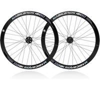 KUNYOS Set Ruote da Bike Fissa 700C, Altezza Cerchio 40 Mm, Ruote in Alluminio, Mozzi A Cuscinetto V-Brake Interni 100/120 Mm per Pneumatici Esterni 23-28C, Bici da Strada