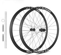KUNYOS Set Ruote da Corsa 700C, Cerchione in Lega di Alluminio Ultraleggero, 30 Mm, per Freni A Disco, Ruote per Biciclette con Mozzo A Blocco Centrale, per ASSE da 100 Mm/142 Mm,Bianca