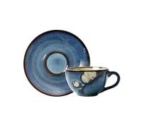 KUNYOS Tazza Da Caffè Espresso In Ceramica Da 250 Ml, Tazza Da Cappuccino, Tazza Pastorale In Gres For Godersi L'ora Del Tè Pomeridiano, Regalo E Presente(Color A)