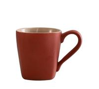 KUNYOS Tazza Da Caffè Espresso In Ceramica Da 280 Ml, Tazza Da Cappuccino, Semplice Stile Crema, Tazza Da Caffè StoLatestare For Godersi L'ora Del Tè Pomeridiano, Regalo E Presente(Red)