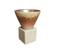 KUNYOS Tazza Da Caffè In Ceramica Creativa A Forma Di Imbuto, Tazza Da Tè Da 200 Ml Realizzata A Mano E Trasformata In Forno, Tazza Da Caffè For Uso Quotidiano O Da Ufficio(Funnel 4)