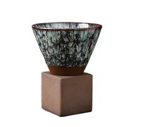 KUNYOS Tazza Da Caffè In Ceramica Creativa A Forma Di Imbuto, Tazza Da Tè Da 200 Ml Realizzata A Mano E Trasformata In Forno, Tazza Da Caffè For Uso Quotidiano O Da Ufficio(Funnel 18)